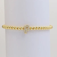 The "Bubble" Initial Bracelet
