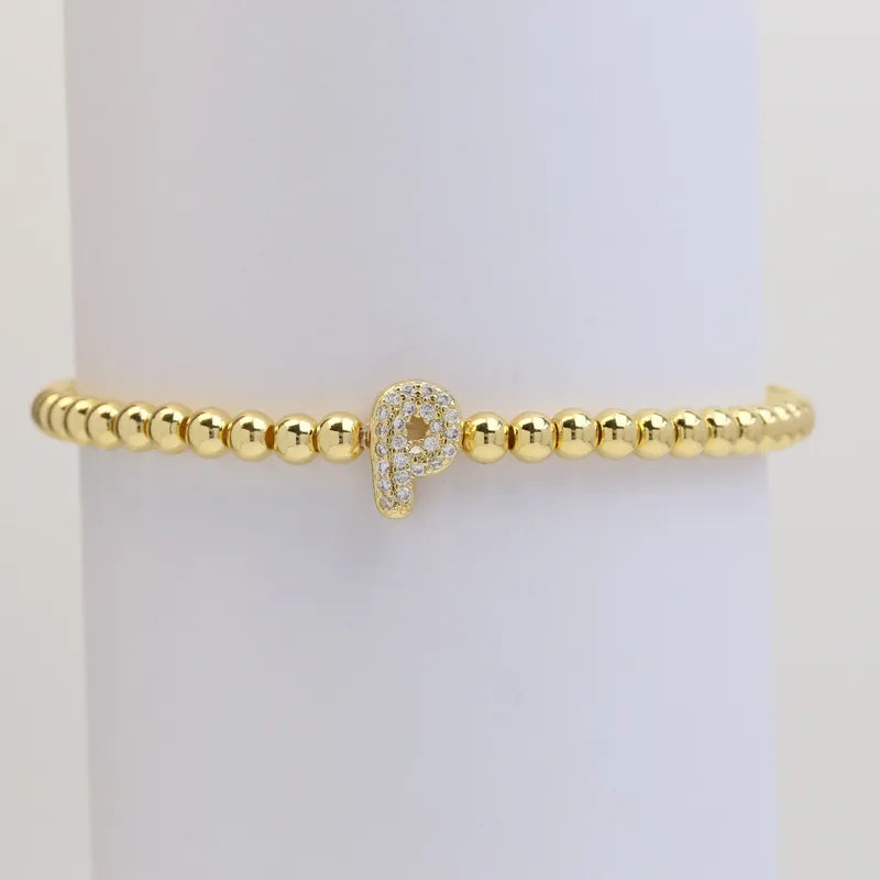 The "Bubble" Initial Bracelet