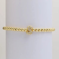 The "Bubble" Initial Bracelet