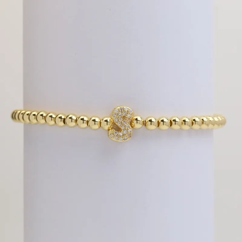 The "Bubble" Initial Bracelet