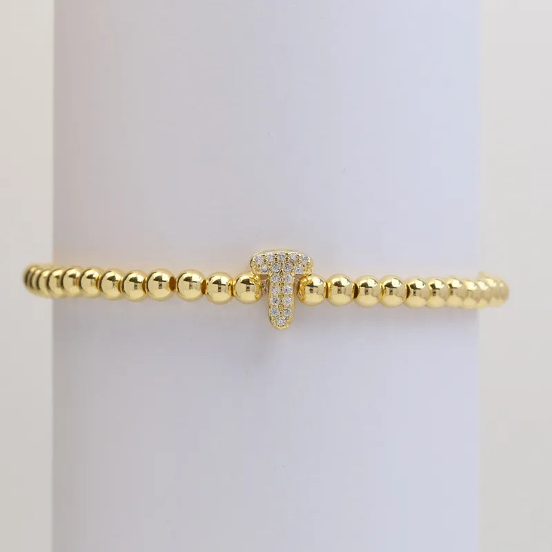 The "Bubble" Initial Bracelet