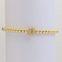 The "Bubble" Initial Bracelet