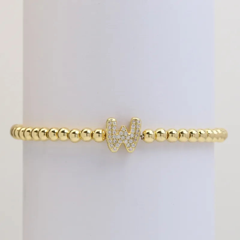 The "Bubble" Initial Bracelet