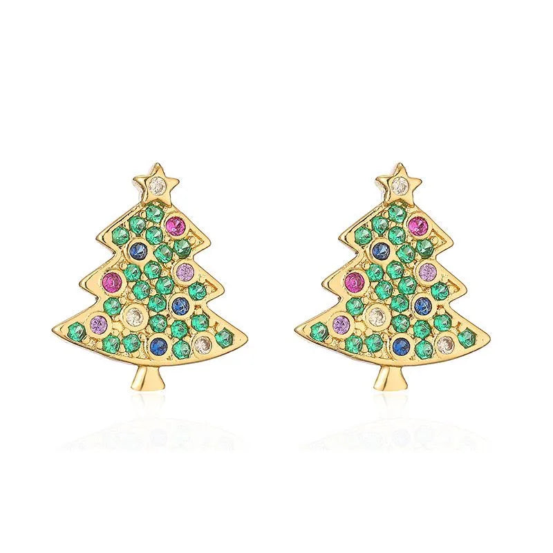 The "Mini Christmas Tree" Earrings