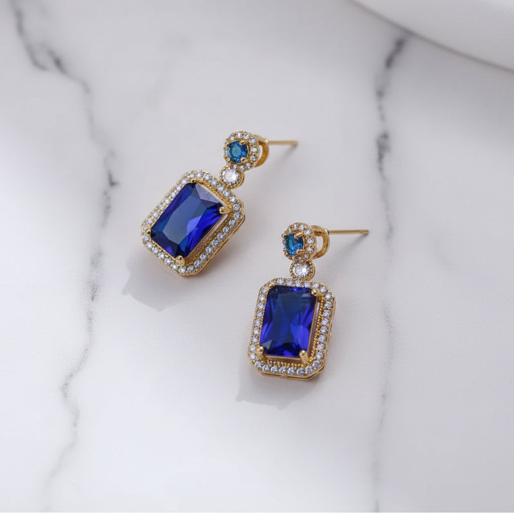 The "Stunning Sapphire" Earrings