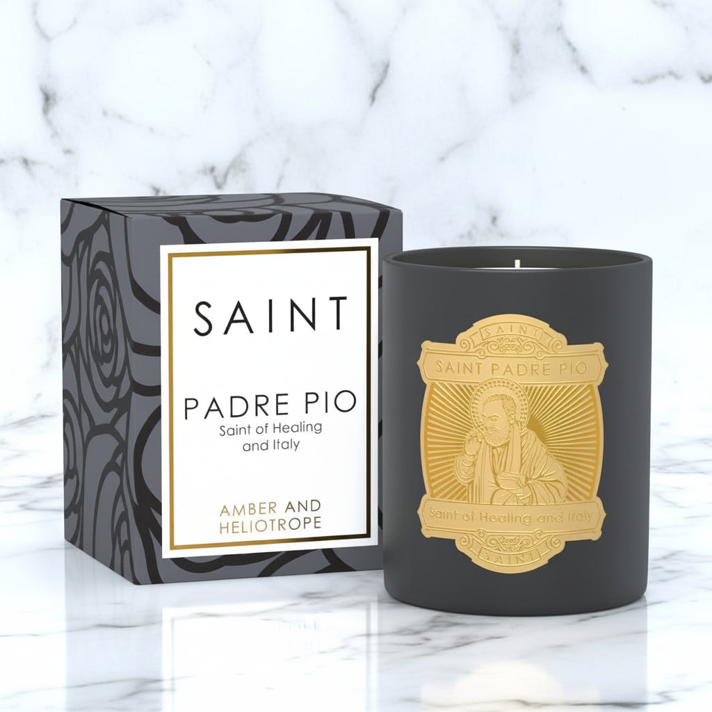 The "Saint Padre Pio - Patron Saint of Healing and Italy" Candle