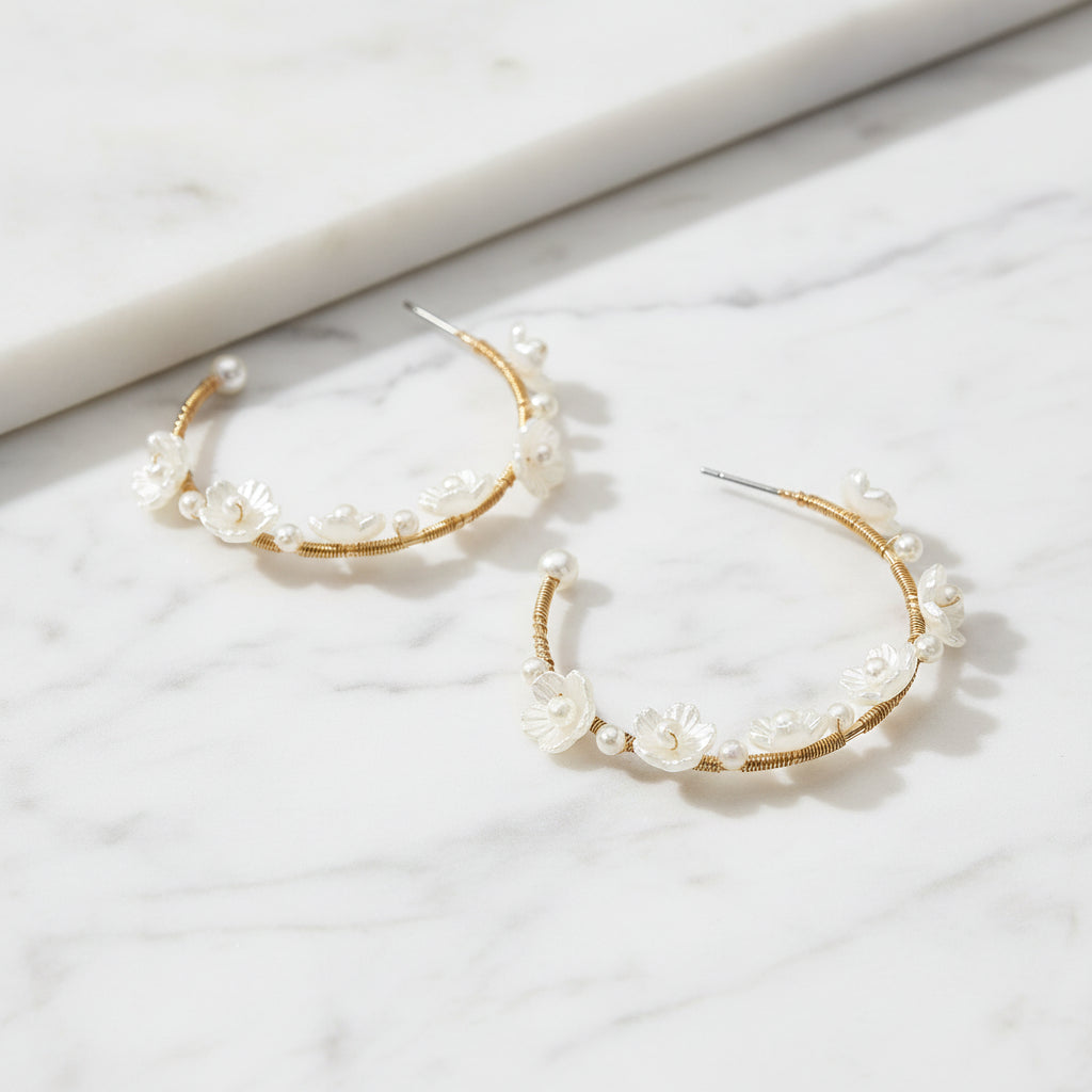 The "Bouquet" Hoop Earrings