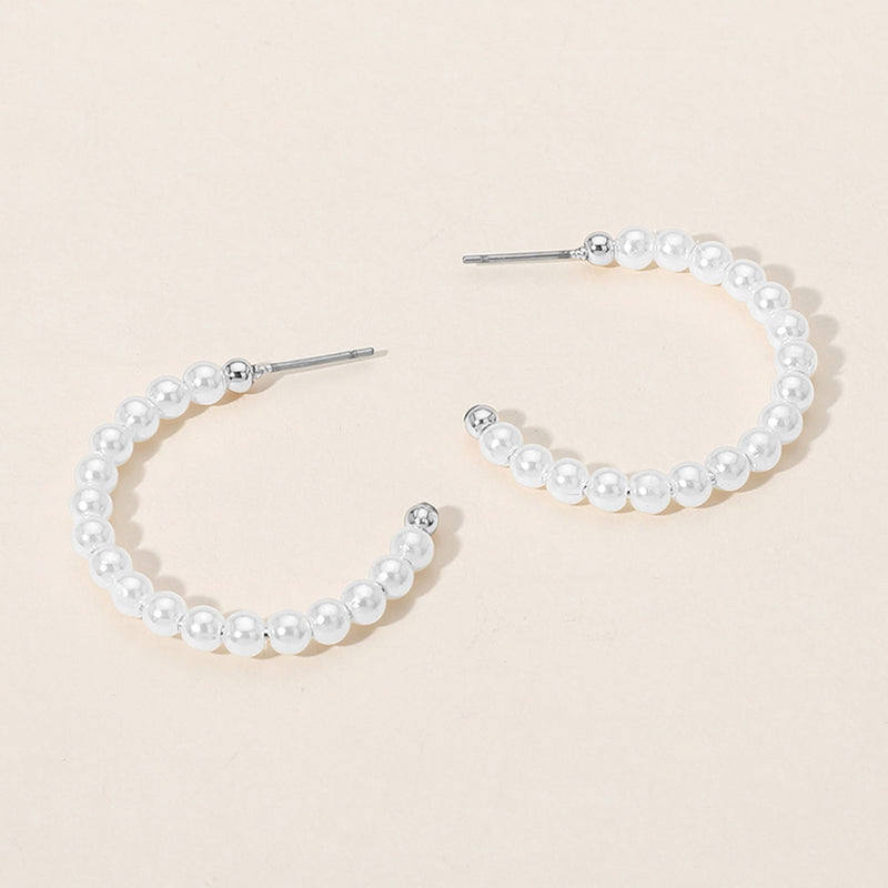 The "Pearl Hoop" Earrings