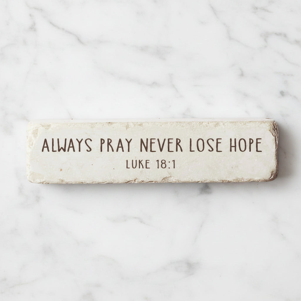 The "Quarter Block" Scripture Stone Art