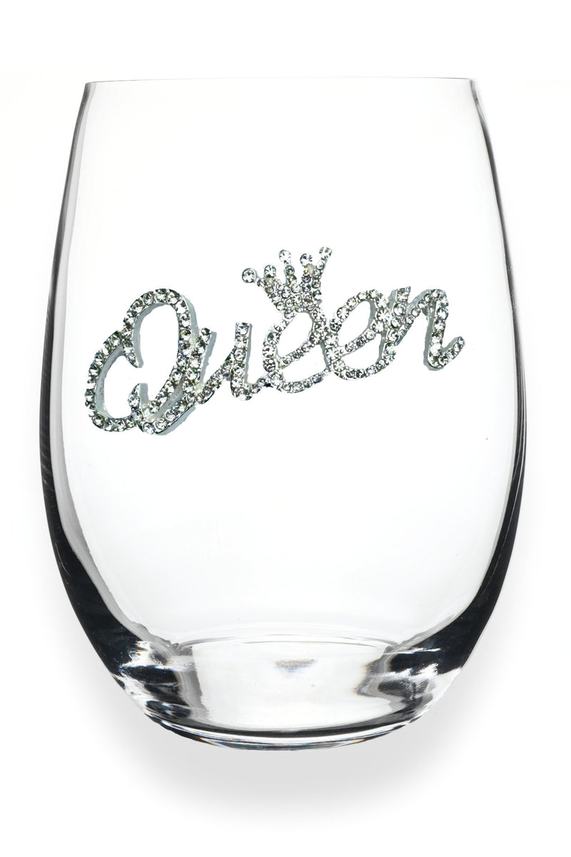 The "Queen" Stemless Wine Glass