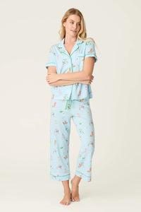 The "Putter Pup" Cropped PJ Set by PJ Salvage