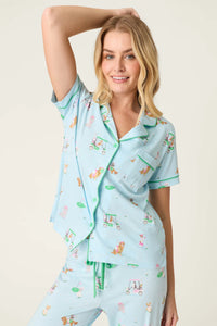The "Putter Pup" Cropped PJ Set by PJ Salvage