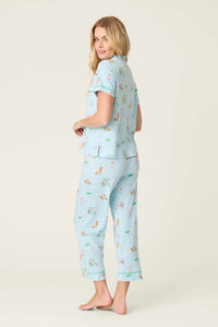 The "Putter Pup" Cropped PJ Set by PJ Salvage