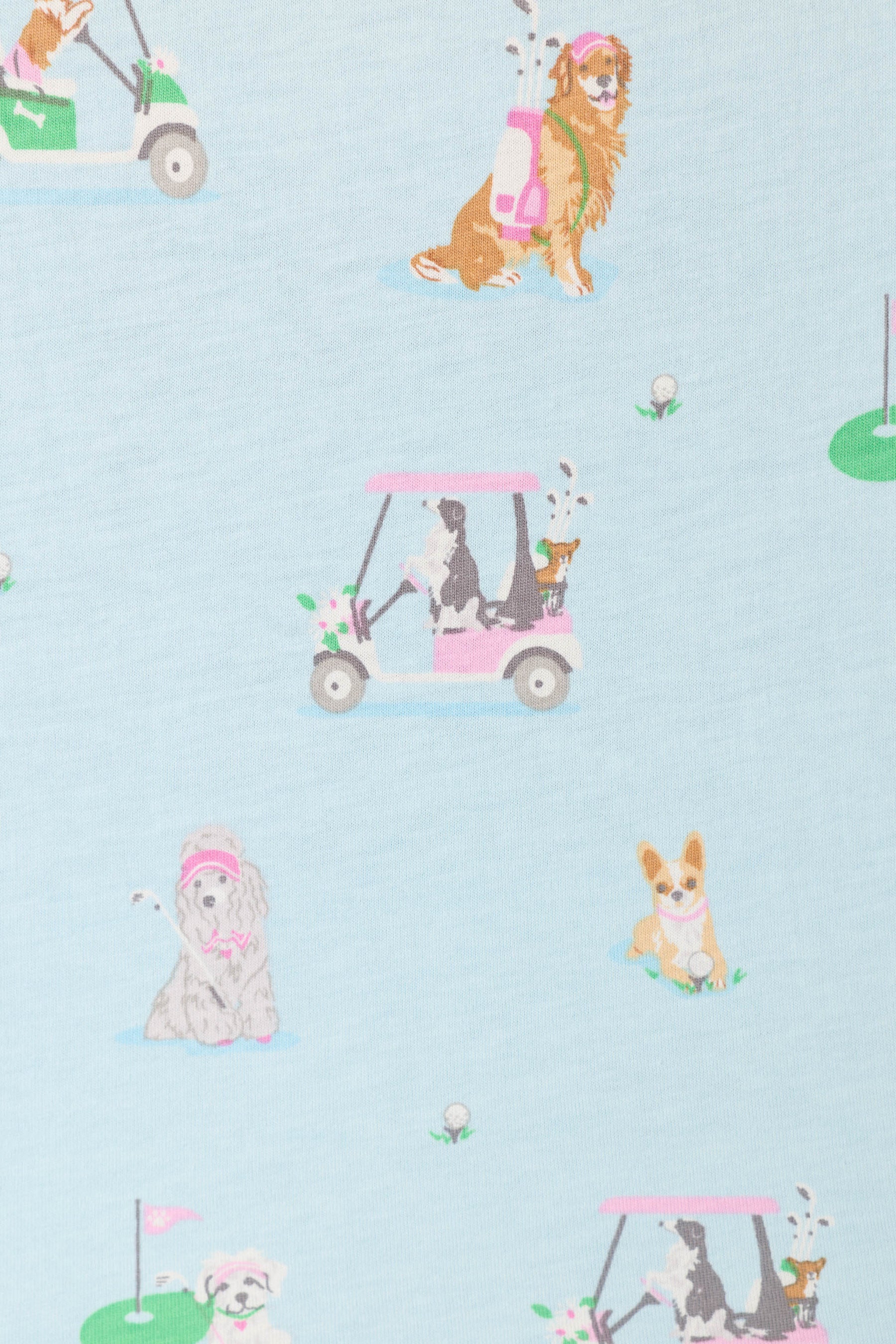 The "Putter Pup" Cropped PJ Set by PJ Salvage
