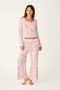 The "Femme De Noel" Holiday Print Pajama Pants by PJ Salvage