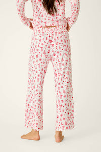 The "Femme De Noel" Holiday Print Pajama Pants by PJ Salvage