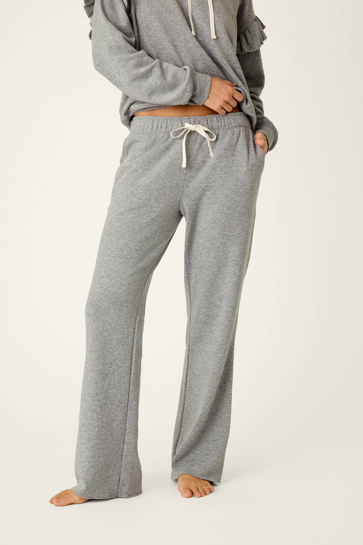 The "Femme De Noel" Heather Grey Lounge Pants by PJ Salvage