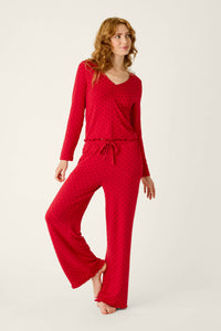 The "Femme De Noel" Dot PJ Set by PJ Salvage