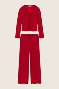 The "Femme De Noel" Dot PJ Set by PJ Salvage