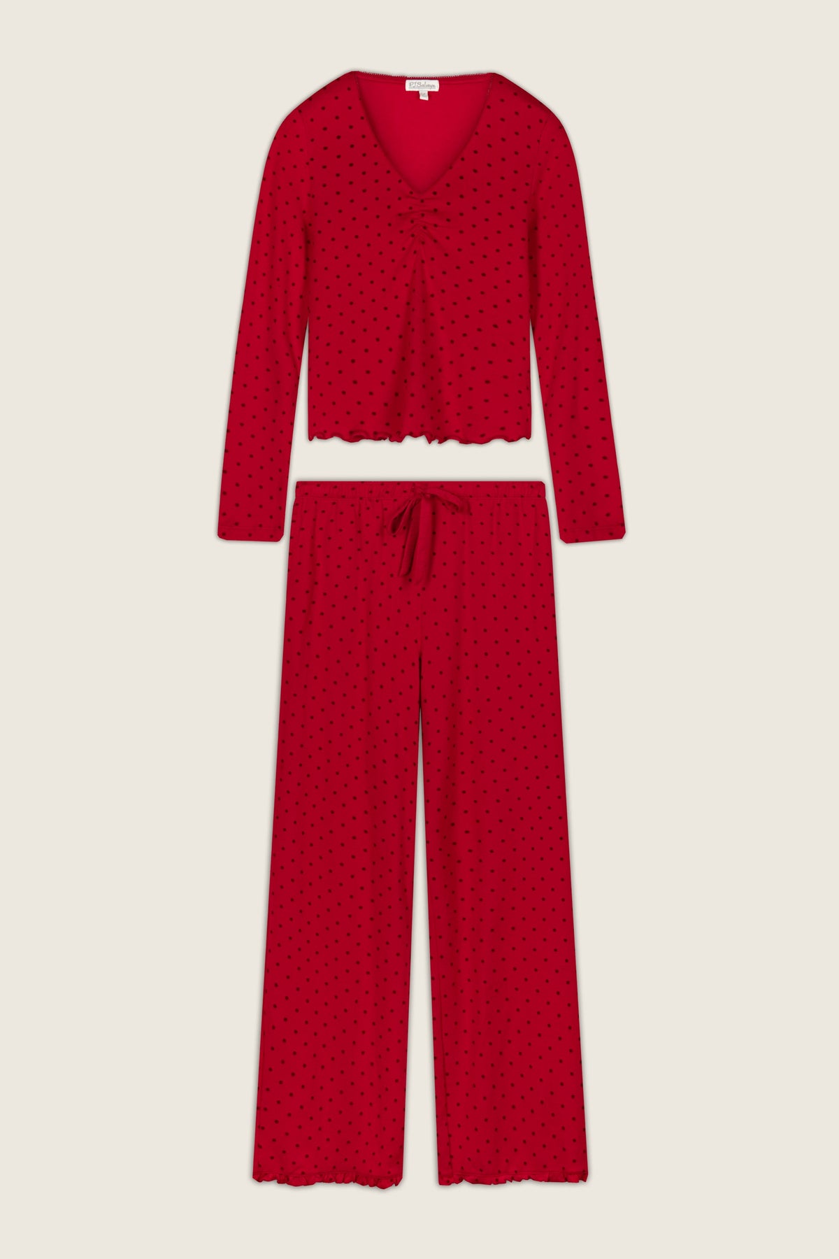 The "Femme De Noel" Dot PJ Set by PJ Salvage
