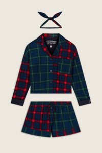 The "Check Mate" Flannel Shorty Set by PJ Salvage