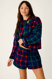 The "Check Mate" Flannel Shorty Set by PJ Salvage