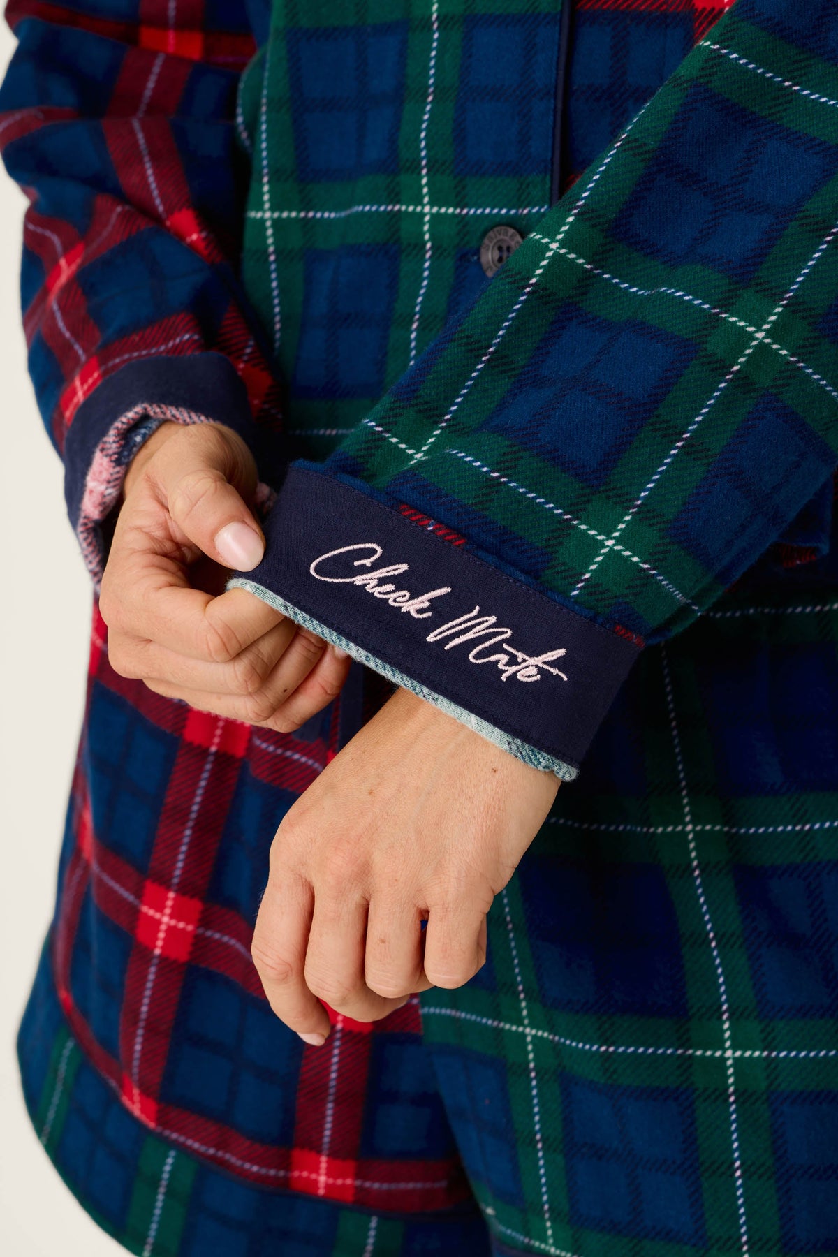 The "Check Mate" Flannel Shorty Set by PJ Salvage