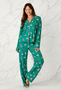 The "Happy Pawlidays Merry Muts" Pajama Set by PJ Salvage