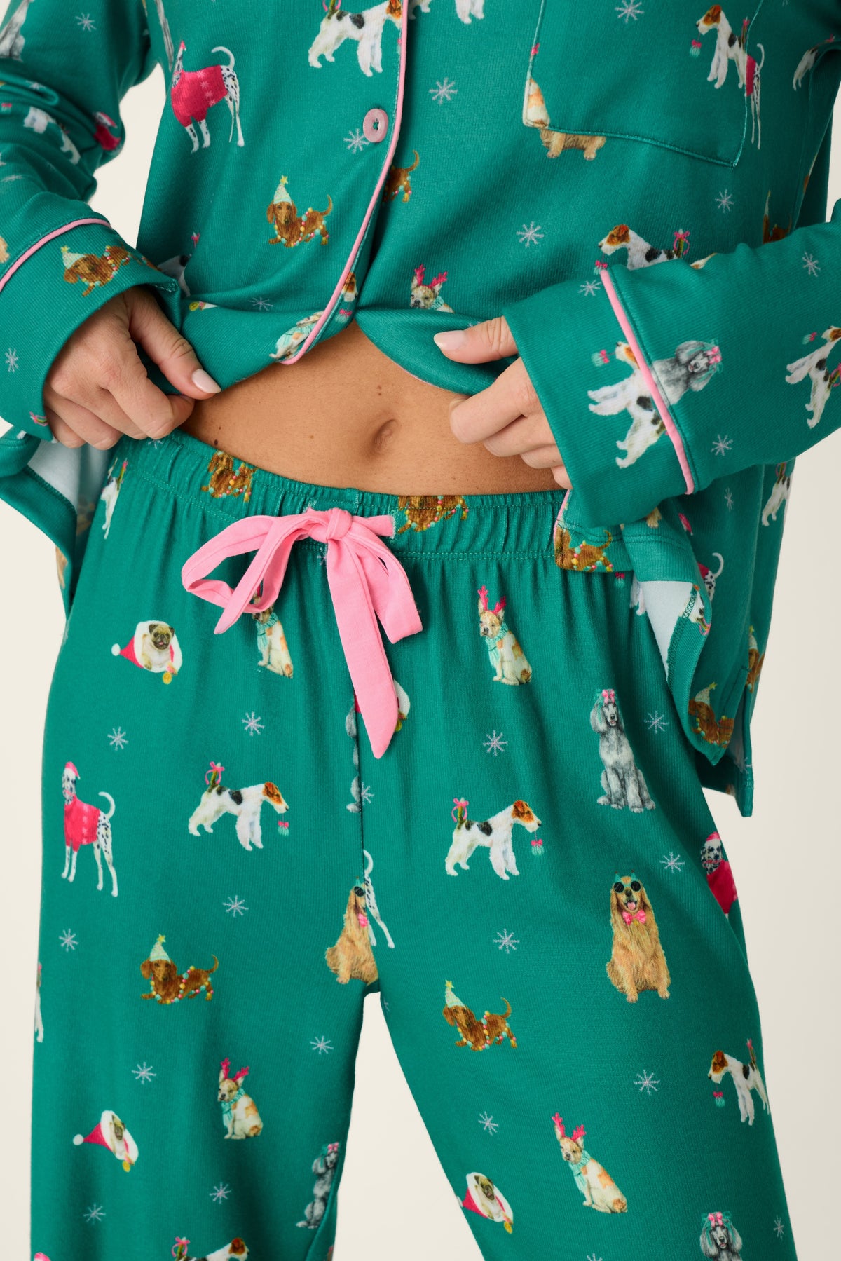 The "Happy Pawlidays Merry Muts" Pajama Set by PJ Salvage