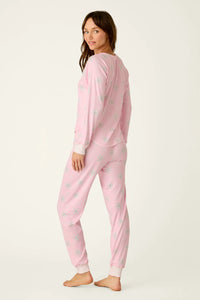 The "Happy Pawlidays Snowflake" Long Sleeve Pajama Set by PJ Salvage