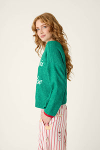 The "Martinis & Mistletoe" Snuggle Sweater by PJ Salvage