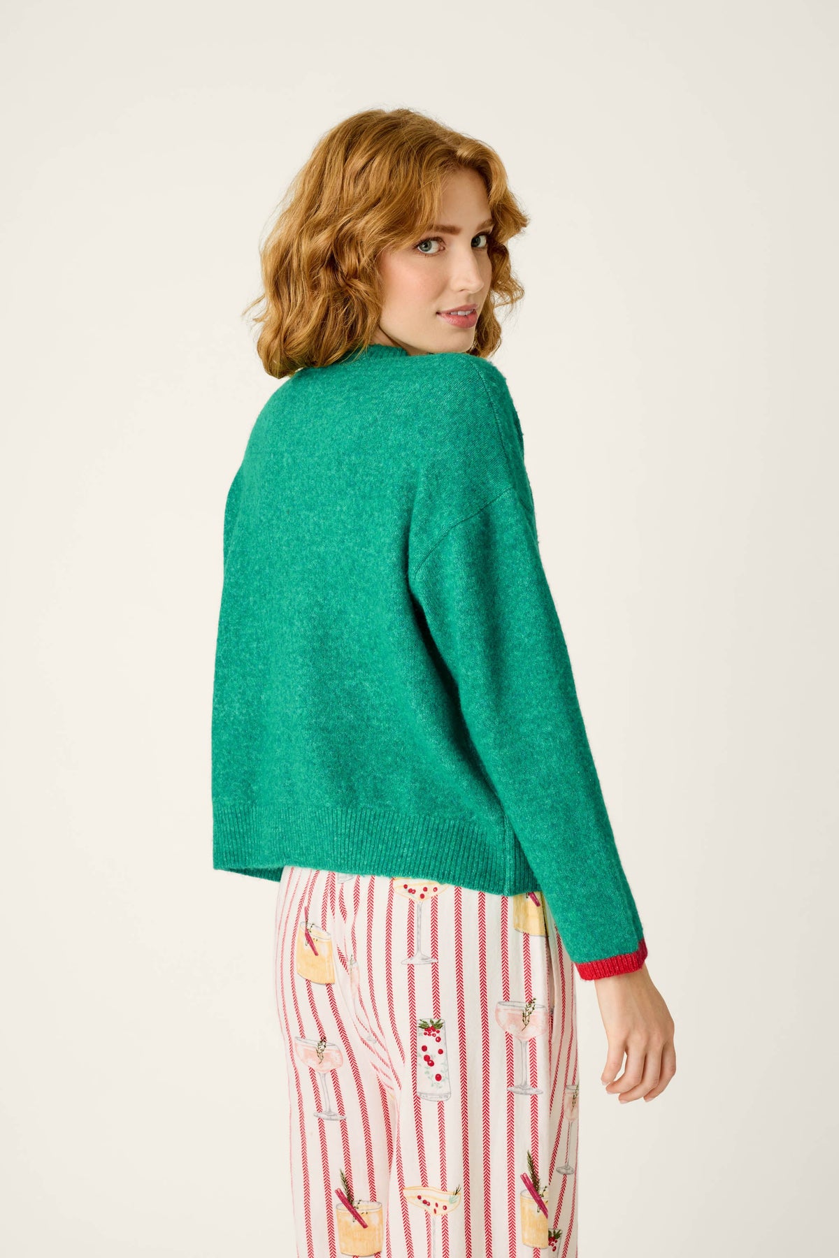 The "Martinis & Mistletoe" Snuggle Sweater by PJ Salvage