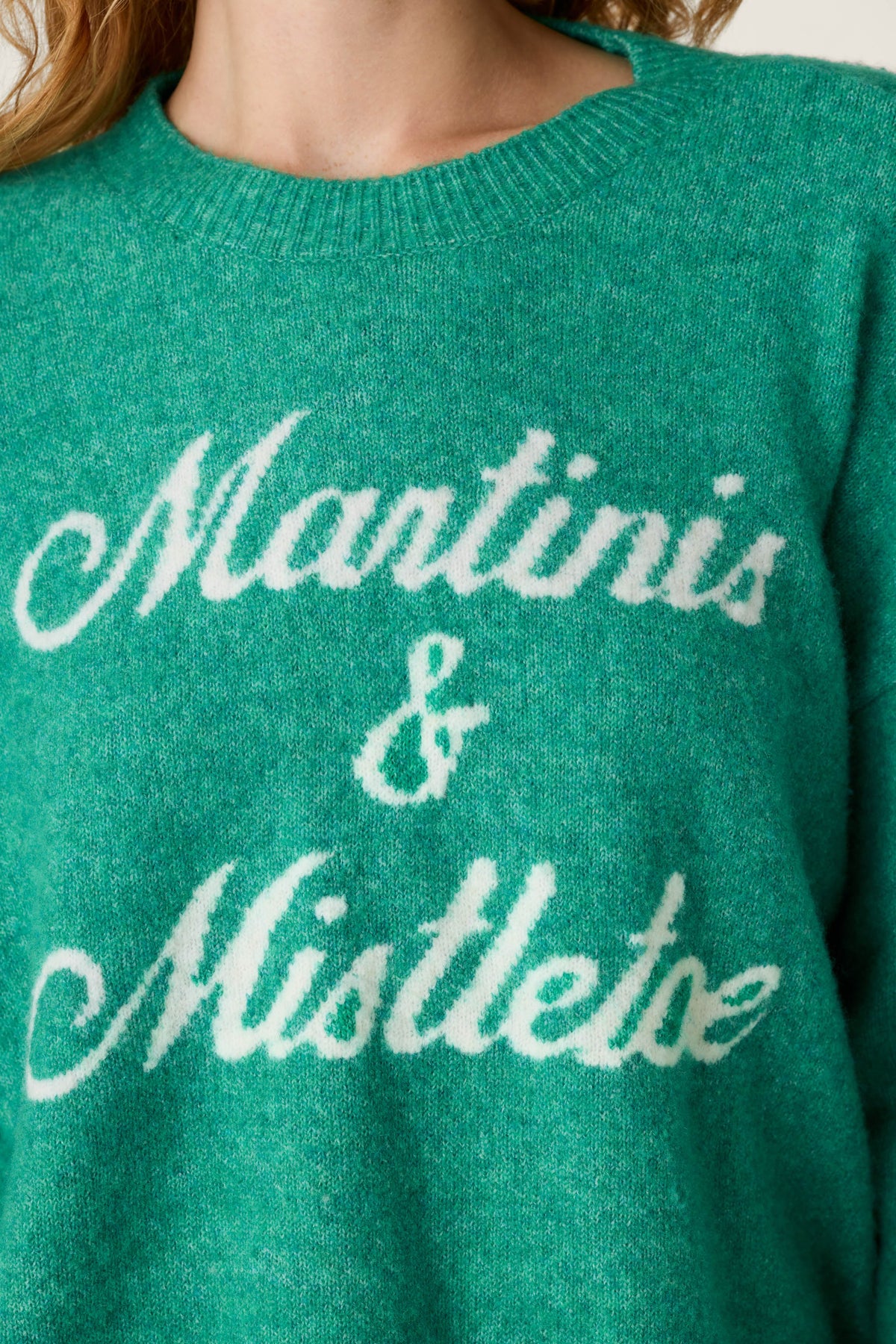 The "Martinis & Mistletoe" Snuggle Sweater by PJ Salvage