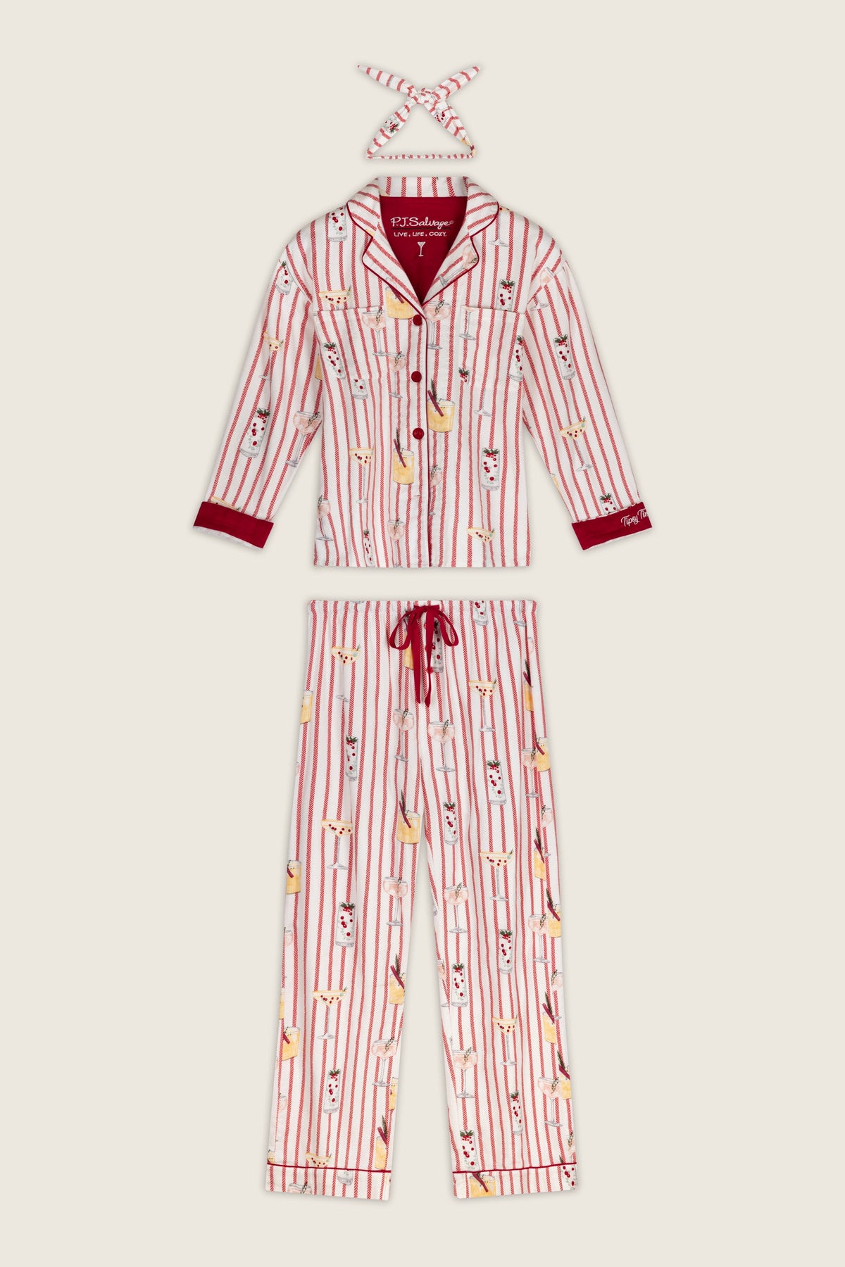 The "Martinis & Mistletoe" Flannels by PJ Salvage