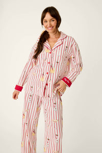 The "Martinis & Mistletoe" Flannels by PJ Salvage