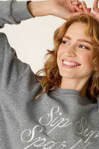The "Sip Sip Sparkle" Sweatshirt by PJ Salvage