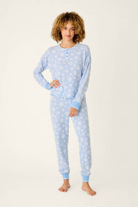 The "Peri Snowflake" Ski Jammie Classics PJ Set by PJ Salvage
