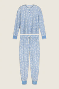 The "Peri Snowflake" Ski Jammie Classics PJ Set by PJ Salvage