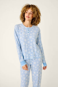 The "Peri Snowflake" Ski Jammie Classics PJ Set by PJ Salvage
