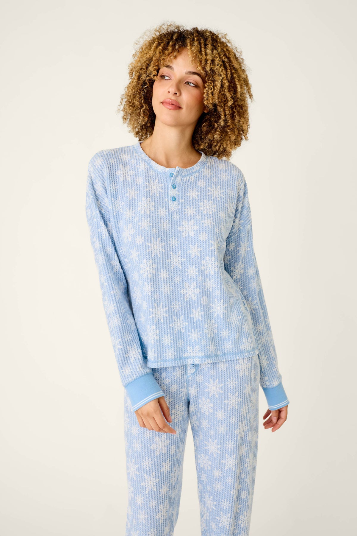 The "Peri Snowflake" Ski Jammie Classics PJ Set by PJ Salvage