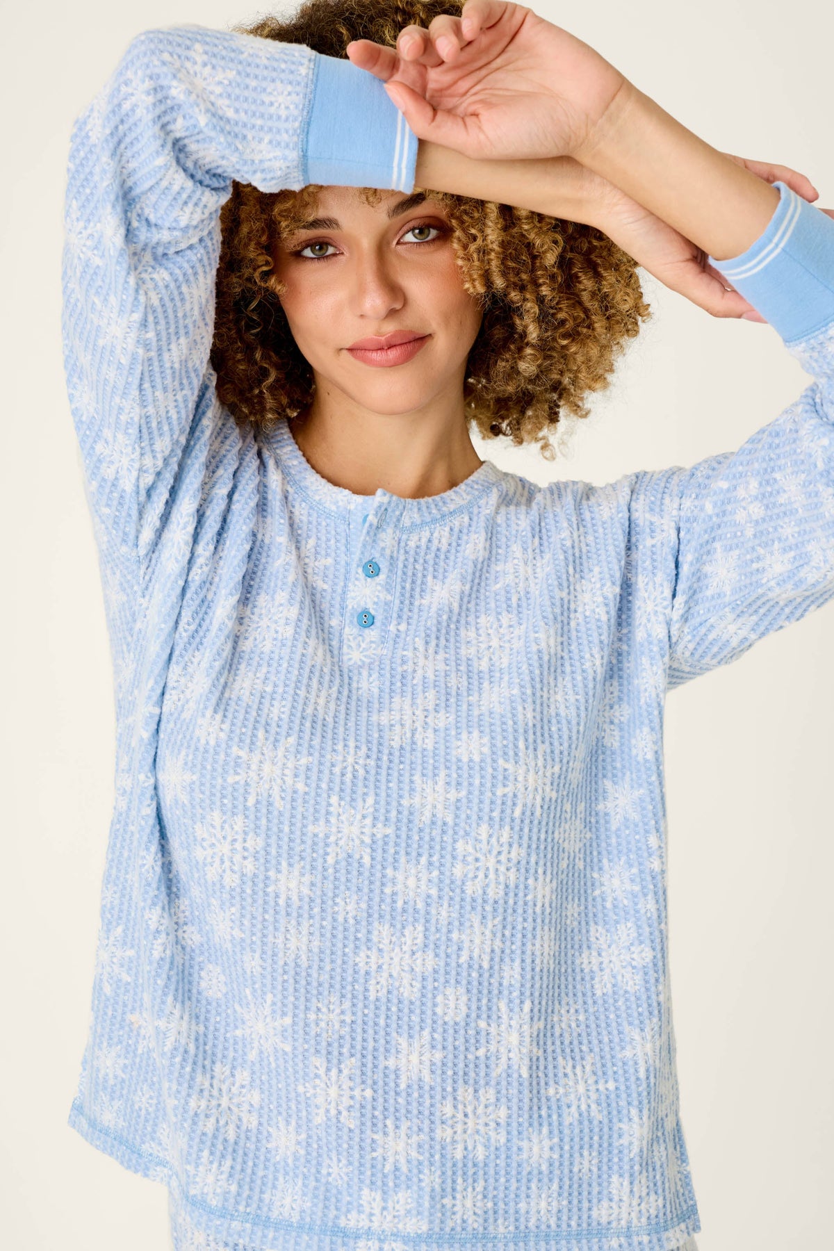 The "Peri Snowflake" Ski Jammie Classics PJ Set by PJ Salvage