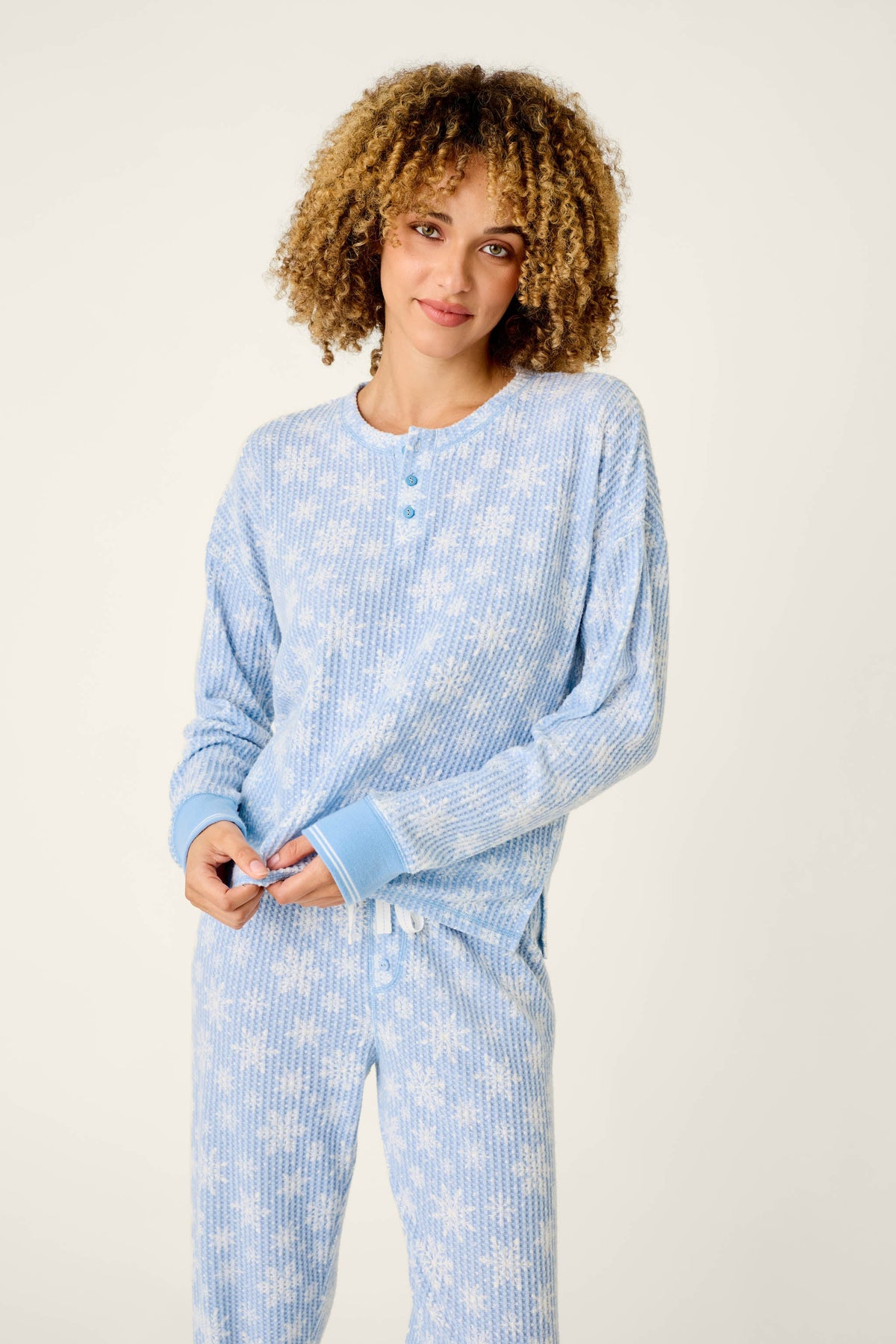 The "Peri Snowflake" Ski Jammie Classics PJ Set by PJ Salvage