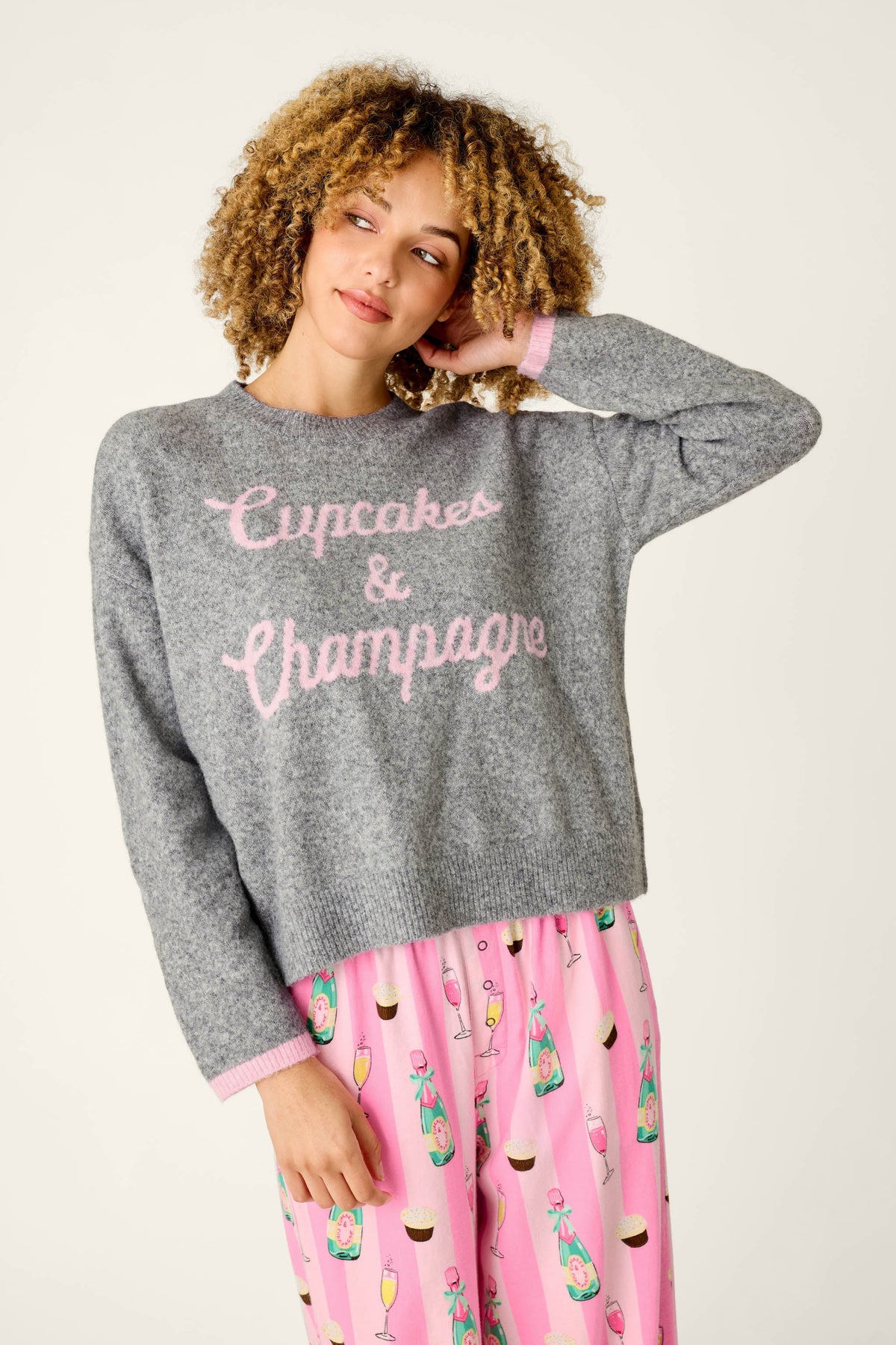 The "Cupcakes & Champagne" Snuggle Sweater by PJ Salvage