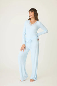 The "Lacey Basics" Ribbed PJ Set by PJ Salvage