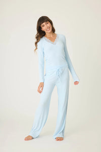 The "Lacey Basics" Ribbed PJ Set by PJ Salvage