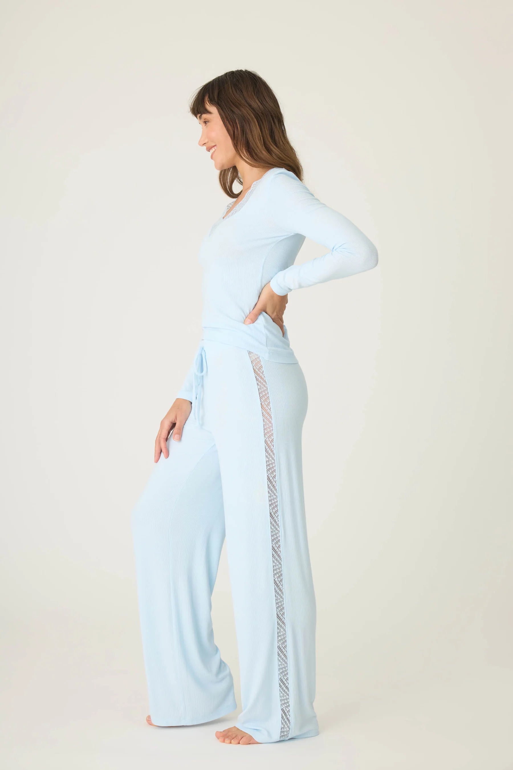 The "Lacey Basics" Ribbed PJ Set by PJ Salvage