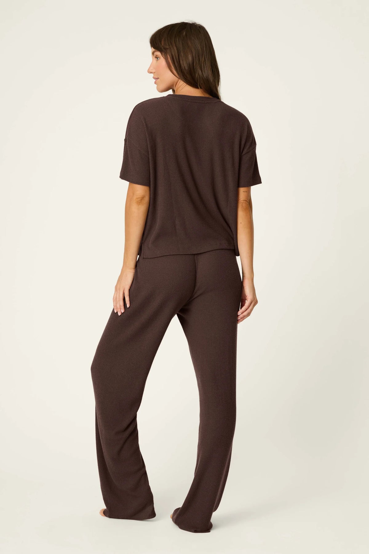 The "Chocolate Brown" Textured Essentials Lounge Set by PJ Salvage