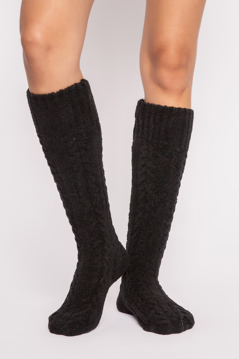 The "Cable Knit" Lounge Socks by PJ Salvage