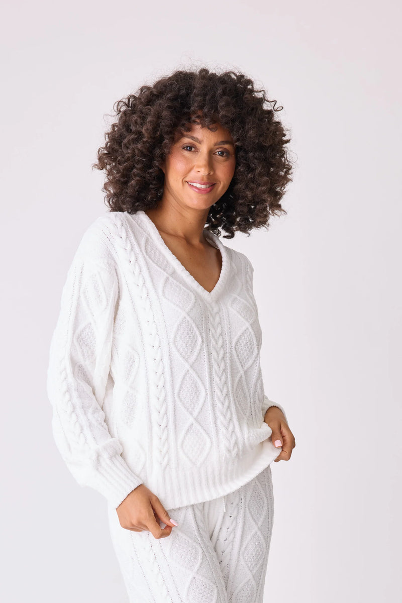 The "Cozy Cable" Sweater by PJ Salvage