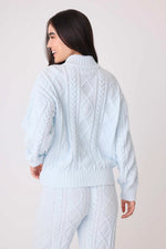 The "Cozy Cable" Quarter Zip Sweater by PJ Salvage